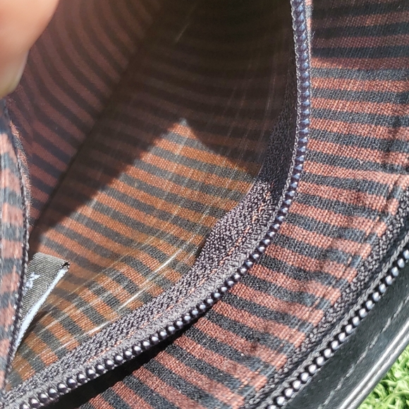 Brighton Black & Red Leather Shoulder Bag - Picture 8 of 12